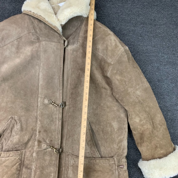 90’s Charles Klein Womens XL Leather and Faux Fur jacket - Picture 12 of 13